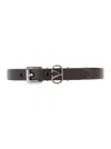 Valentino Brown Vlogo Bracelet In Black