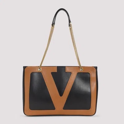 Valentino Garavani Brown Vlogo Tote