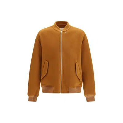 Valentino Brown Wool Oves Aries Bomber