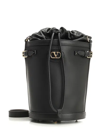 Valentino Garavani Bucket Bag | Antibes | Vit.nappato C.t./vit./l.gold Logo Crossbody Bags Black