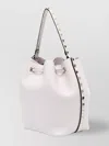 VALENTINO GARAVANI BUCKET BAG CALFSKIN ROCKSTUD EMBELLISHMENTS