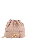 Valentino Garavani Mini Bucket Bag In Nappa With Vlogo Signature Chain Woman Rose Cannelle Uni In Pink