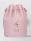 Valentino Bucket Bag With Gold-tone Hardware And Textured Finish