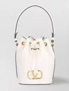Valentino Bucket Bag With Top Handle And Adjustable Strap