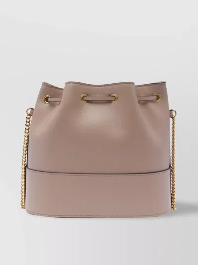 Valentino Garavani Bucket Chain Shoulder Strap Gold Hardware