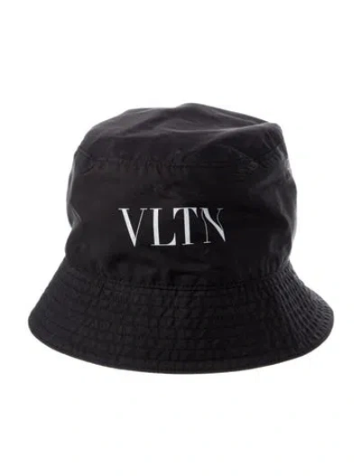 Pre-owned Valentino Garavani Bucket Hat In Black