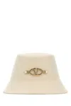 Valentino Ivory Felt Bucket Hat