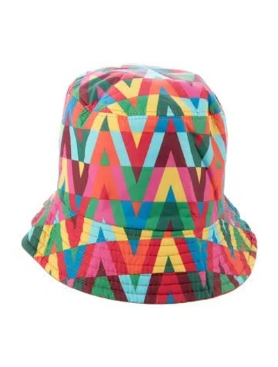 Pre-owned Valentino Garavani Bucket Hat With Tonal Stitching In Pink