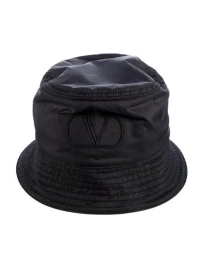 Pre-owned Valentino Garavani Bucket Hat  W/tags In Black