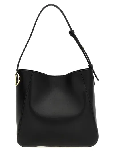 Valentino Garavani Bucket Vlogo Shoulder Bags In Black