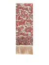 Valentino Scarf Bandeaux Voyage Imaginaire In Silk In Dark Red