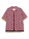 Valentino Bulles Royales Cotton Shirt In Red