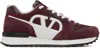 VALENTINO GARAVANI BURGUNDY VLOGO PACE SNEAKERS