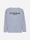 Valentino Chez Logo Long-sleeved Stripe T-shirt