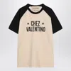 Valentino Sleeve Contrast Graphic Print Crew Neck