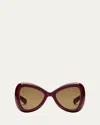Valentino Butterfly Acetate Sunglasses