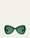 Valentino Butterfly Acetate Sunglasses