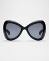 Valentino Butterfly Acetate Sunglasses