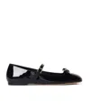 Valentino Garavani Butterfly Flat Ballet Shoes In Black