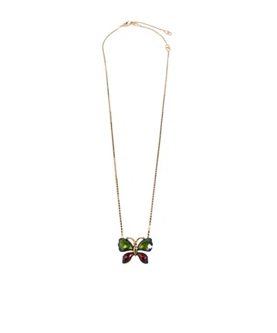 Valentino Garavani Butterfly Pendant Necklace In Multiple Colors
