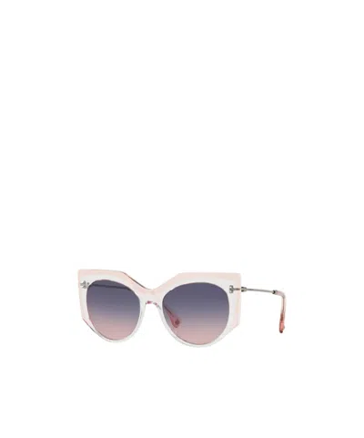 Valentino Butterfly Sunglasses In Gray