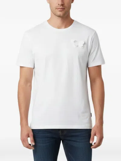 Pre-owned Valentino Butterfly-appliqué T-shirt In White
