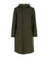 Valentino Button Detailed Long-sleeved Coat In Green