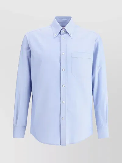 VALENTINO BUTTON-DOWN COLLAR SHIRT WITH FRONT PATCH POCKET