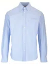 Valentino Camicia Maniche Lunghe Vlogo Signature Shirts Light Blue