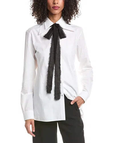 Valentino Button Shirt In White