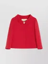 Valentino Womens Paris Heart-button Relaxed-fit Wool And Silk Jacket