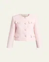 Valentino Button-front Jacket In Pink