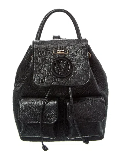 Valentino By Mario Valentino Abraham Dollaro Monogram Leather Backpack