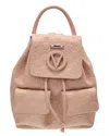 Valentino By Mario Valentino Abraham Dollaro Monogram Leather Backpack In Pink