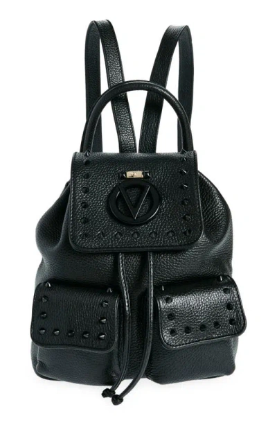 Valentino By Mario Valentino Abraham Precoisa Backpack In Black