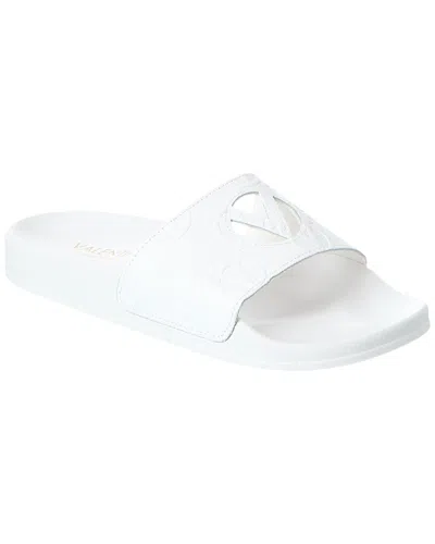 Valentino By Mario Valentino Ada Leather Slide In White