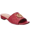 Valentino By Mario Valentino Afrodite Leather Sandal In Red