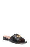 Valentino By Mario Valentino Afrodite Leather Sandal In Black
