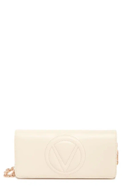 Valentino By Mario Valentino Ajah Dollaro Leather Crossbody Bag In Milk