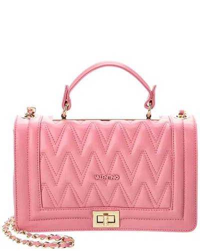 Valentino By Mario Valentino Alice D Leather Shoulder Bag In Pink
