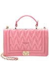 Valentino By Mario Valentino Alice D Leather Shoulder Bag In Pink