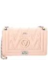 Valentino By Mario Valentino Alice Diamond Leather Shoulder Bag In Pink