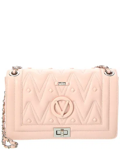 Valentino By Mario Valentino Alice Diamond Leather Shoulder Bag In Pink
