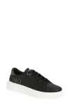 Valentino By Mario Valentino Alice Leather Sneaker In Black