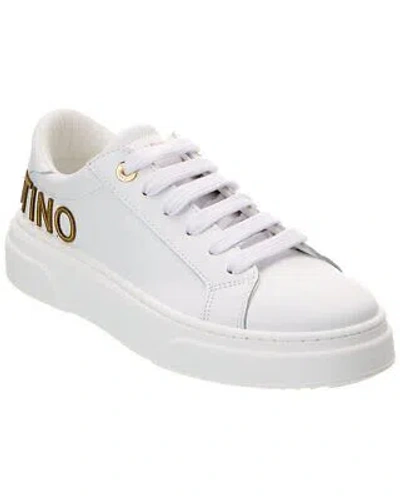 Pre-owned Valentino By Mario Valentino Alice Leather Sneaker Women's In White