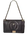 Valentino By Mario Valentino Alice Signature Leather Shoulder Bag In Black