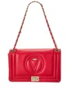 Valentino By Mario Valentino Alice Signature Leather Shoulder Bag In Red