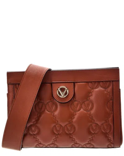 Valentino By Mario Valentino Amber Monogram Matelasse Leather Crossbody