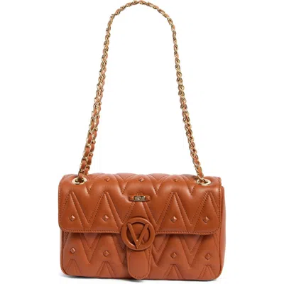 Valentino By Mario Valentino Antionette Diamond Quilted Crossbody Bag In Brown