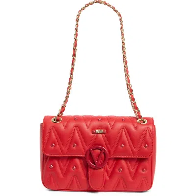Valentino By Mario Valentino Antionette Diamond Quilted Crossbody Bag In Red